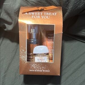 Bath & Body Works Warm Vanilla Sugar Shimmery Copper Gift Set
